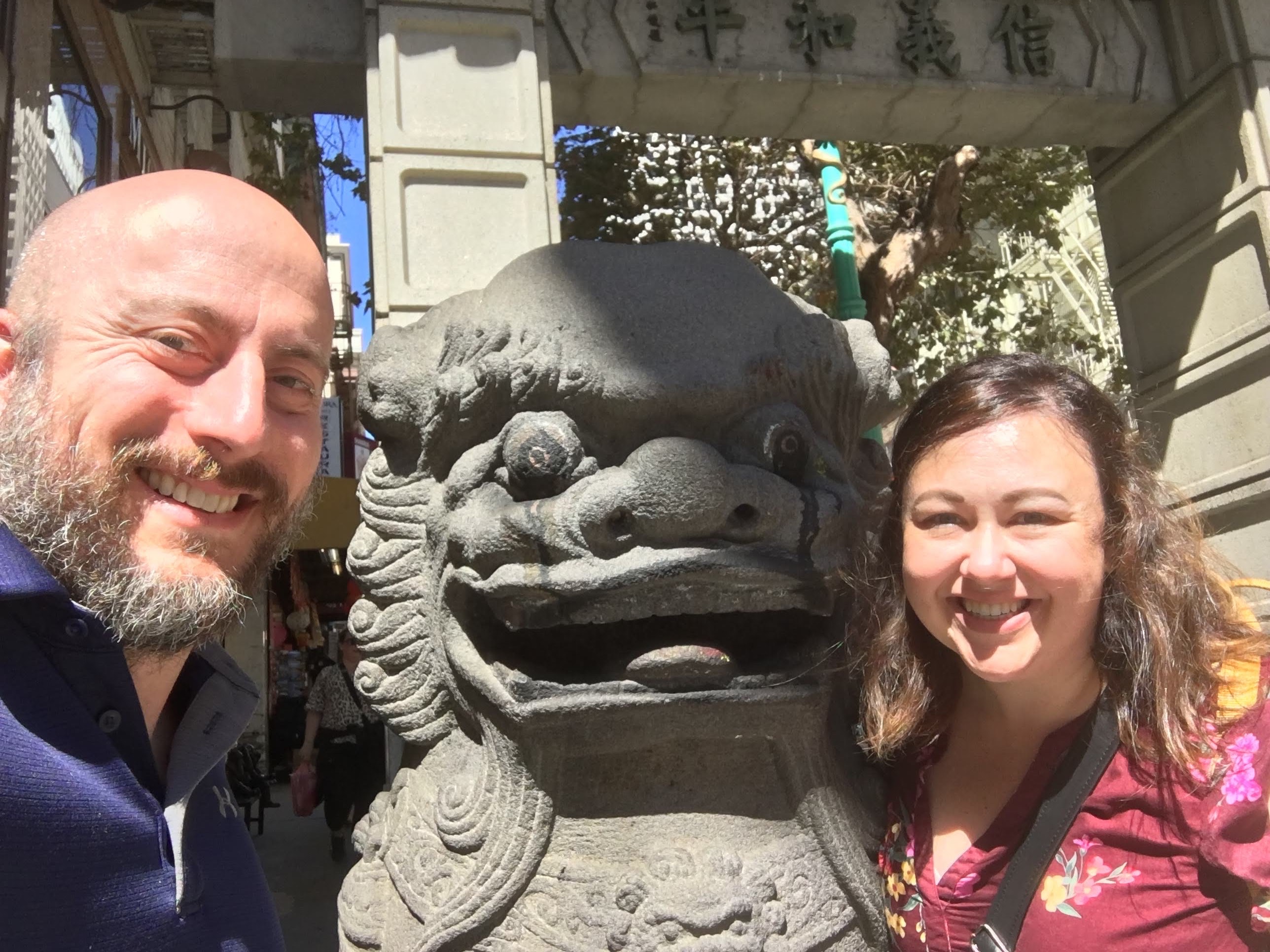 Us exploring China Town in San Francisco.